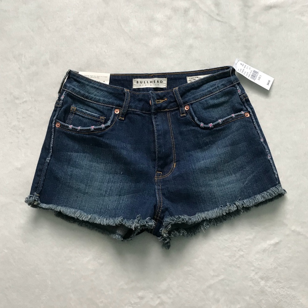 PacSun Bullhead High-Rise Denim Shorts - Picture 1 of 2